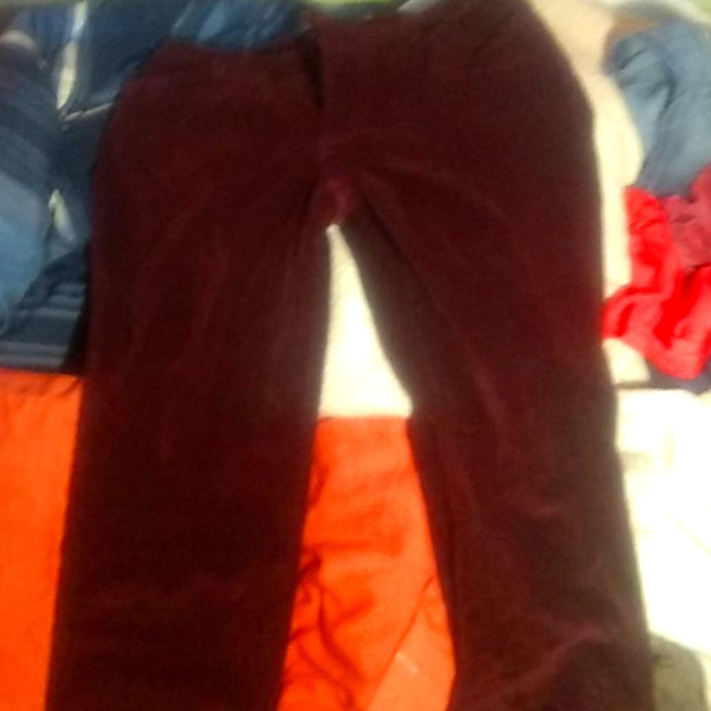 St John's Bay size 10 Boot Cut purple corduroy